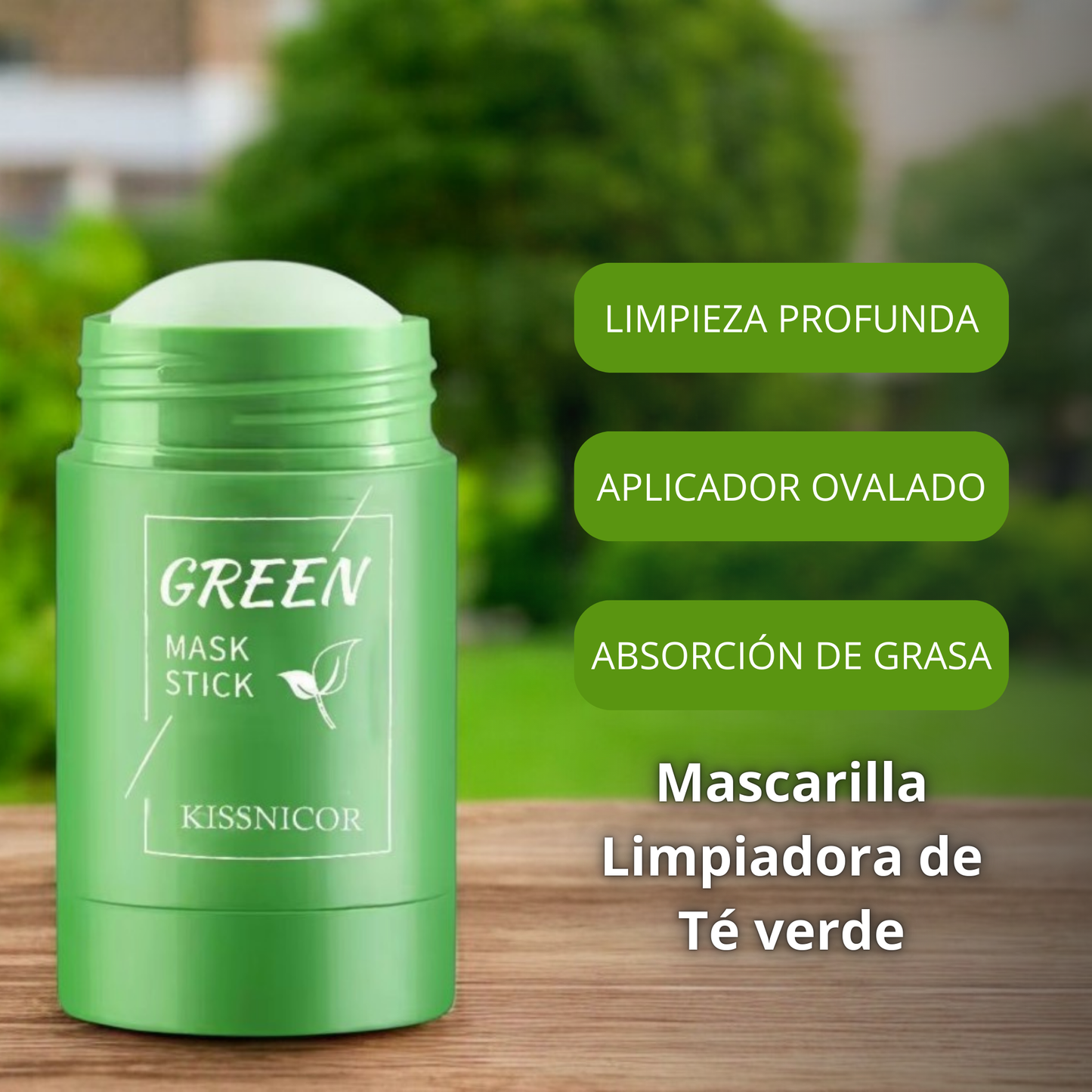 Stick Limpiador Facial de Té Verde – Purifica y Minimiza Poros